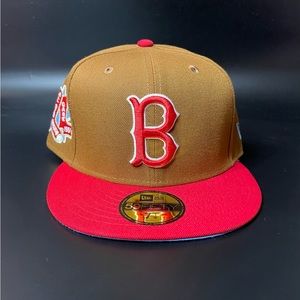 Boston Red Sox Fitted Hat Brown/Red 1961 ASG Patch New Era 59Fifty
